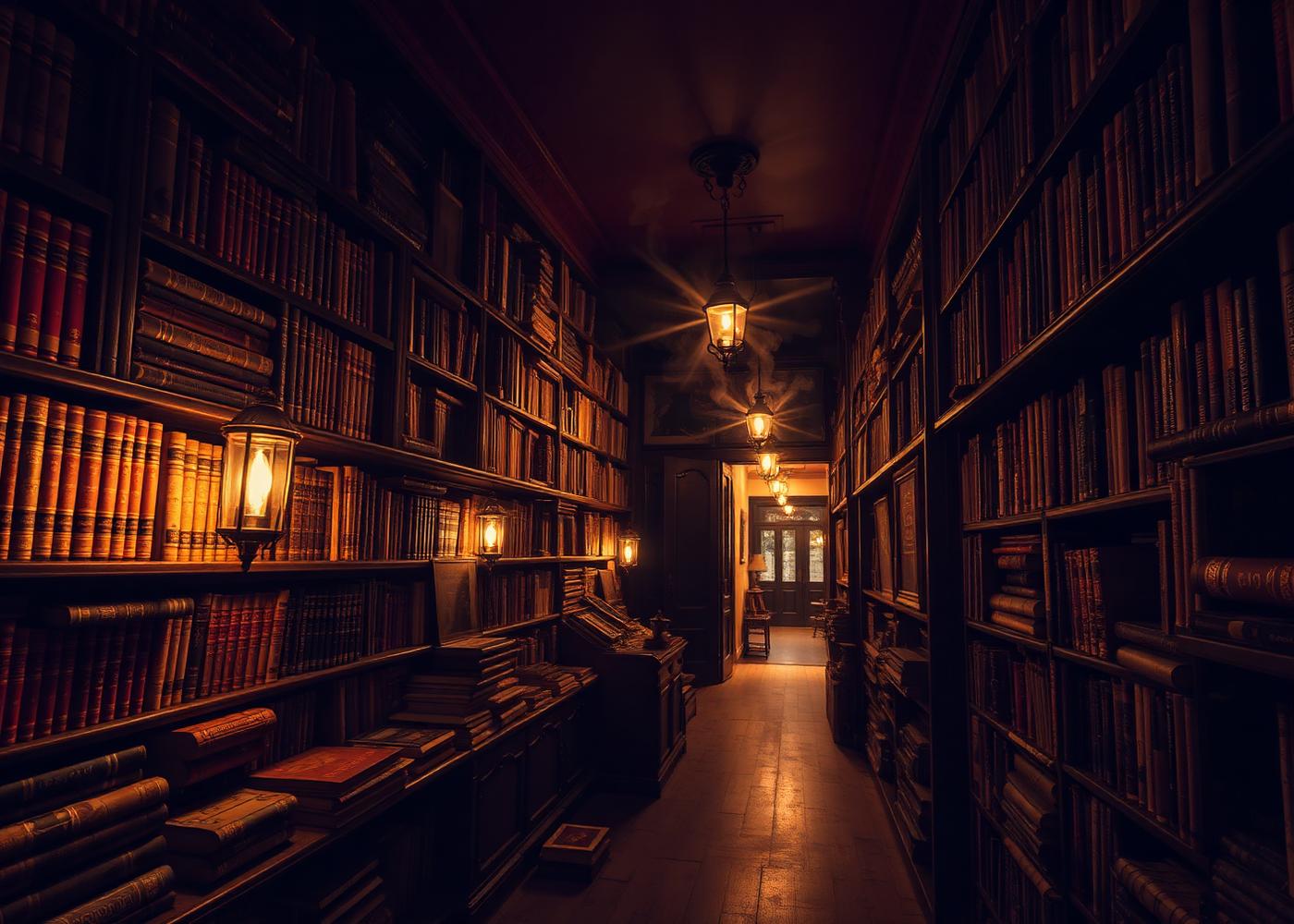 Interno della libreria esoterica di Milano